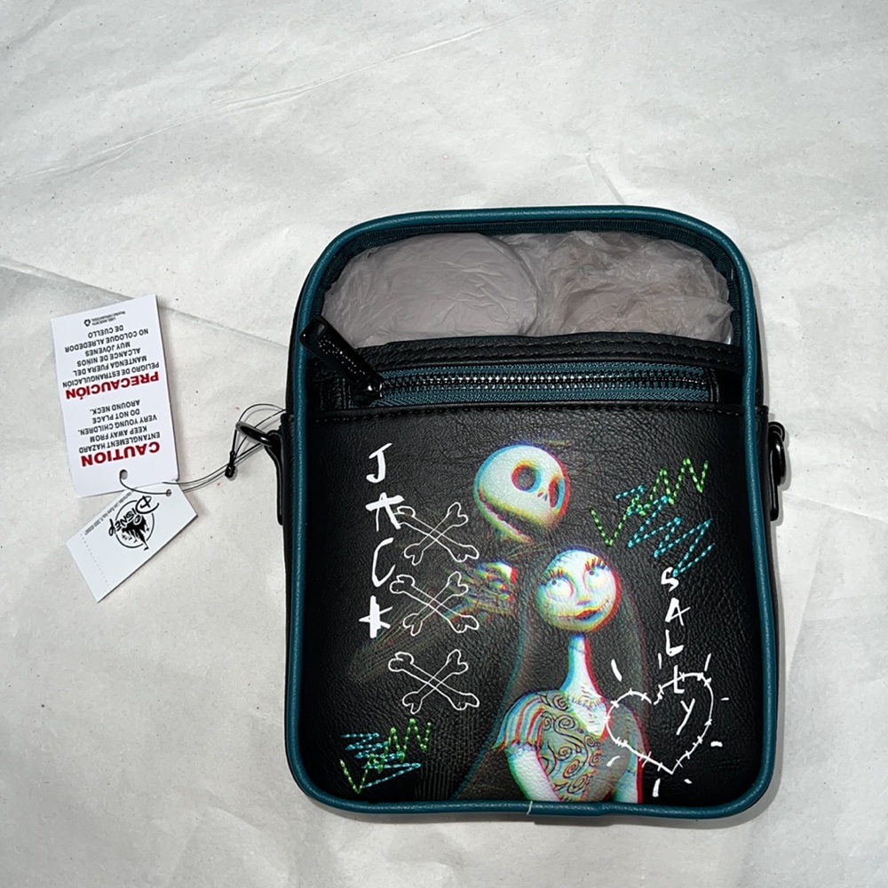 DISNEY Jack Skellington and Sally Loungefly Crossbody Bag